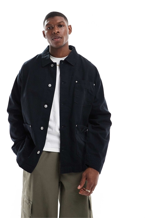 Рабочая куртка из промытого твила артикул 138539028