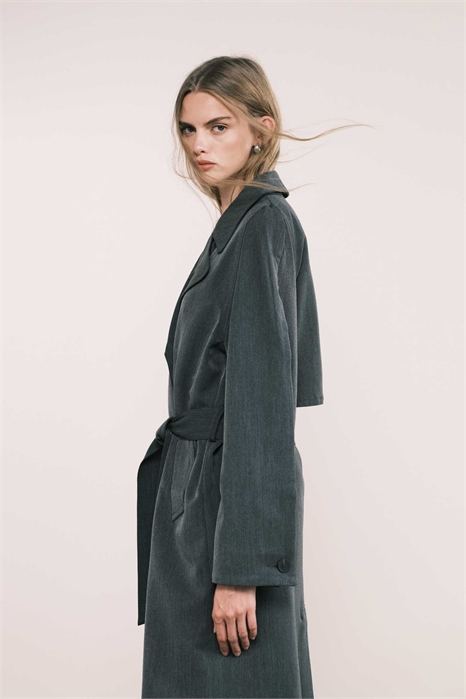 Мягкий тренч классического кроя артикул 142206278