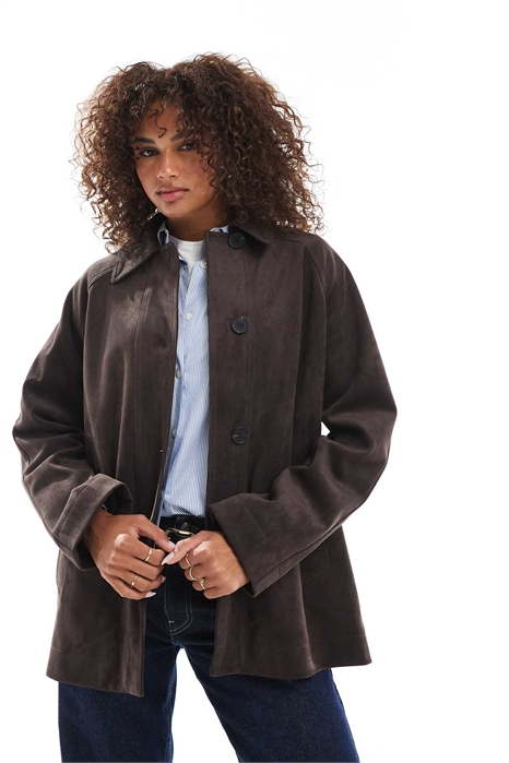 Кардиган из искусственной замши артикул 142512717