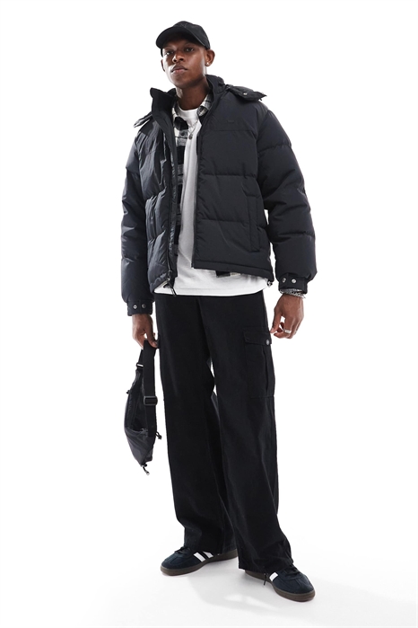 Короткая пуховая куртка с капюшоном из гофрированного нейлона от Rockridge артикул 134329772