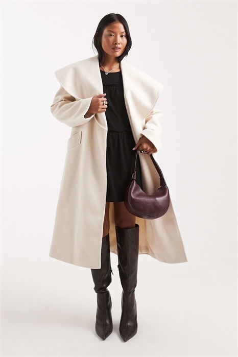 Классическое пальто с запахом артикул 143379810