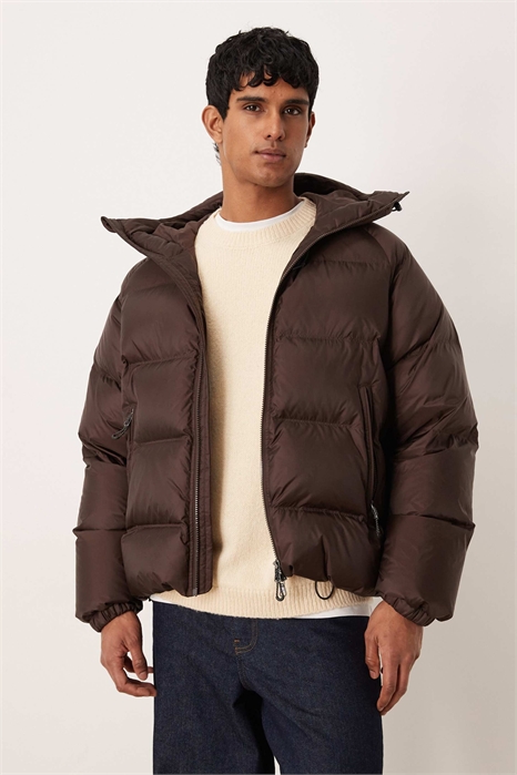 Спортивная пуховая куртка с капюшоном артикул 152632972