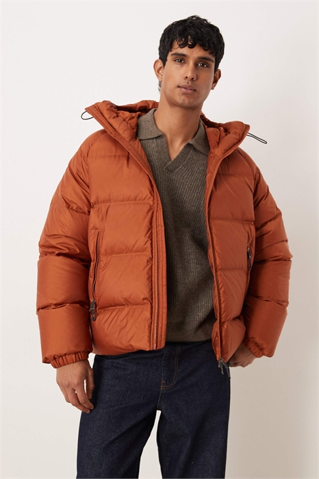 Спортивная пуховая куртка с капюшоном артикул 152632974