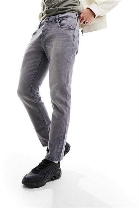 Джинсы с зауженным кроем артикул 133263502