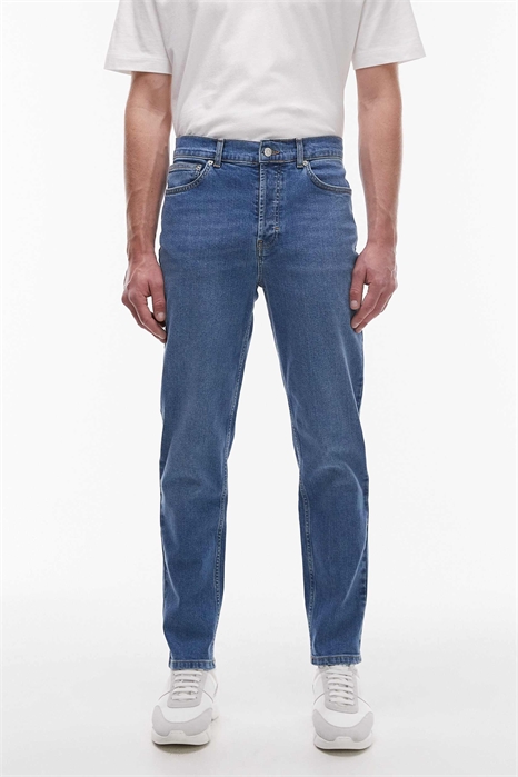 Джинсы с зауженным кроем артикул 140661516