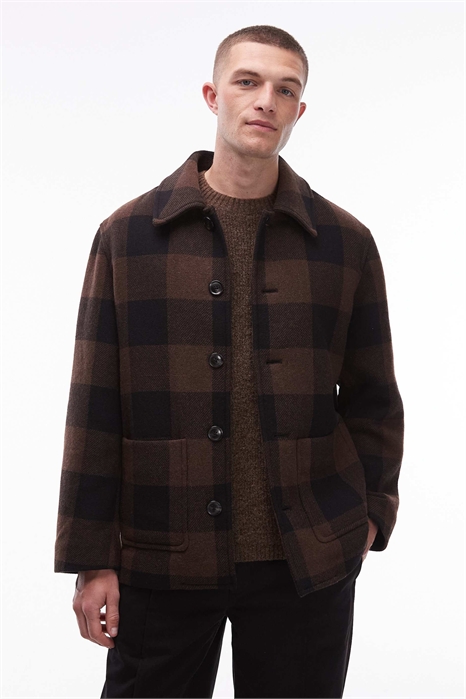 Короткая шерстяная куртка артикул 148855897