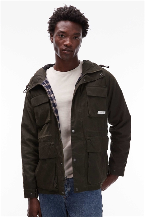 Парка из полевой вощеной ткани артикул 150481698