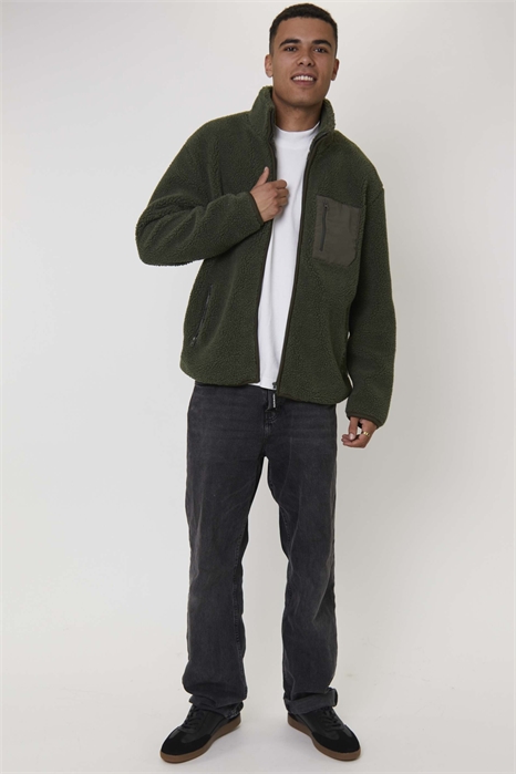 Куртка из флиса с капюшоном и застежкой-молнией артикул 151541213