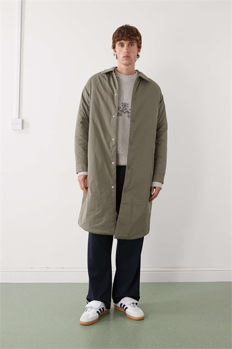 Тренч средней длины прямого кроя артикул 151188275