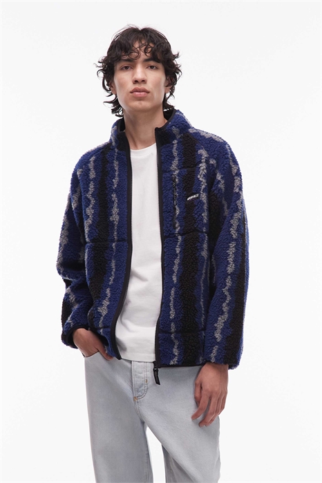 Куртка из шерпы с волнистой текстурой артикул 149319023