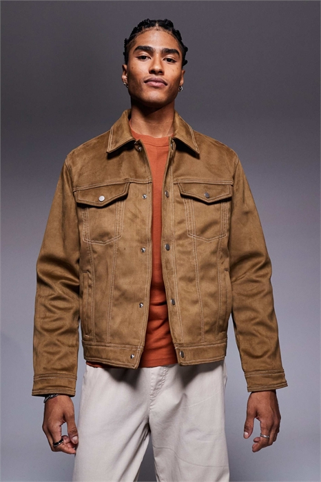 Куртка в стиле вестерн из искусственной кожи артикул 143049129