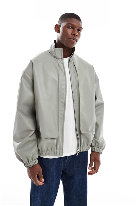 Спортивная куртка из искусственной кожи артикул 147330238