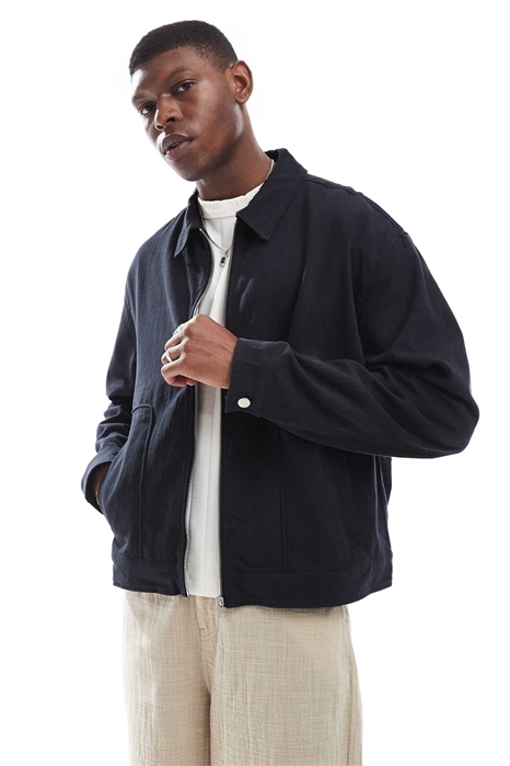 Куртка-харрингтон прямого кроя из смесовой ткани премиум-класса артикул 141271917