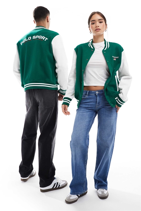 Спортивная куртка-бомбер унисекс с логотипом на груди, размер S артикул 141104740