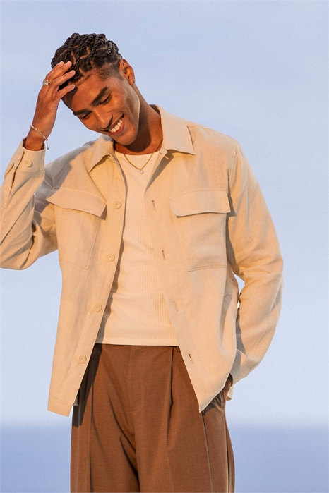 Льняная рубашка артикул 143296440