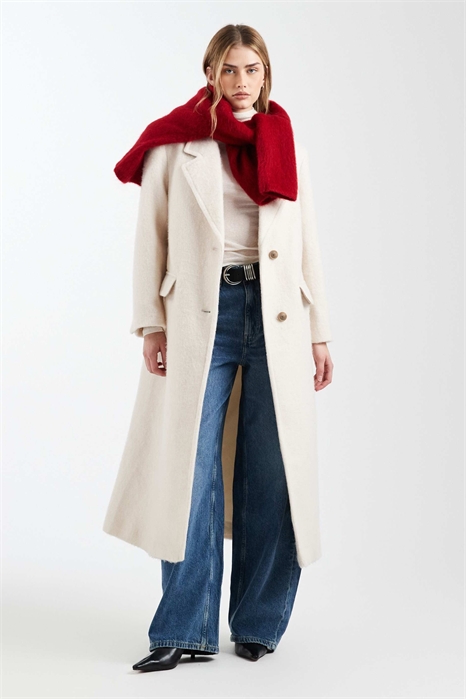 Пальто-пальто из смешанной шерсти с ворсовой отделкой премиум-класса артикул 148785589