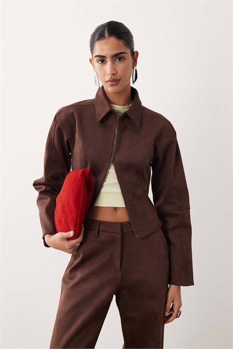 Бомбер свободного кроя артикул 152422878