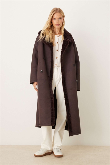 Куртка из борго с длинной линией кройки артикул 142324124