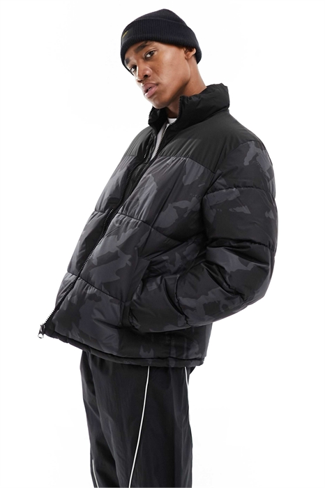 Прямой пуховик свободного кроя артикул 131286288