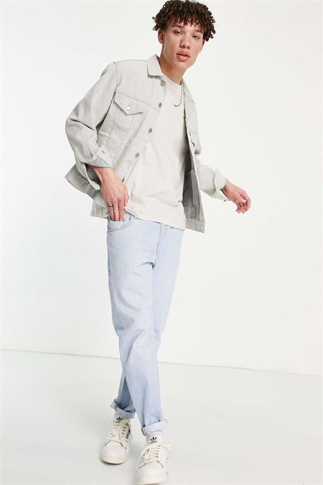 Джинсовая куртка-тракер в стиле винтаж артикул 1892117