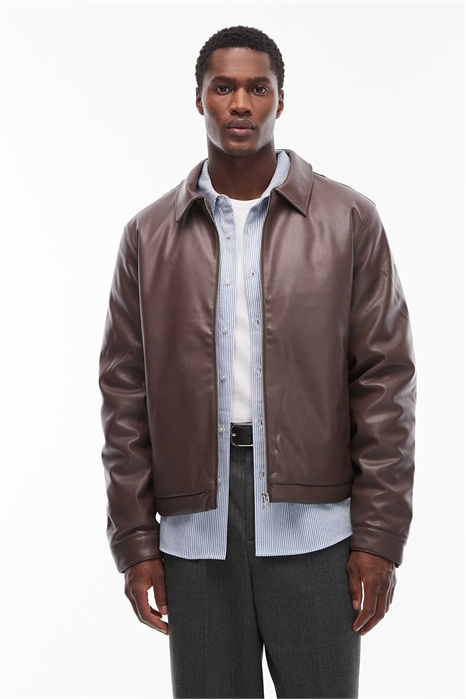 Куртка Харрингтон из искусственной кожи артикул 143301488