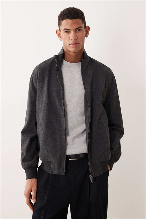 Куртка Zip Through Harrington цвета угольного артикул 151560455