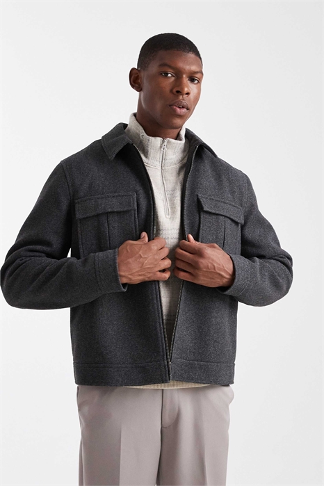 Куртка Харрингтон под шерсть артикул 149140204