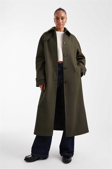 ASOS DESIGN Длинное пальто-кардиган оливкового цвета артикул 142205782