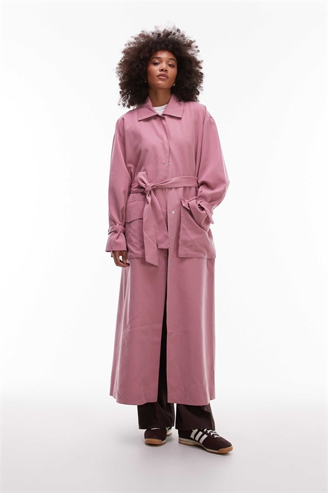 Пыльник с поясом и функциональным карманом артикул 150504880