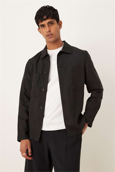 Рубашка из смешанного льна артикул 148814539