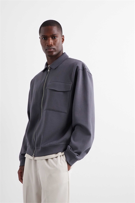 Шакет из джерси премиум-класса, увеличенного размера, с молнией по всей длине артикул 147787714