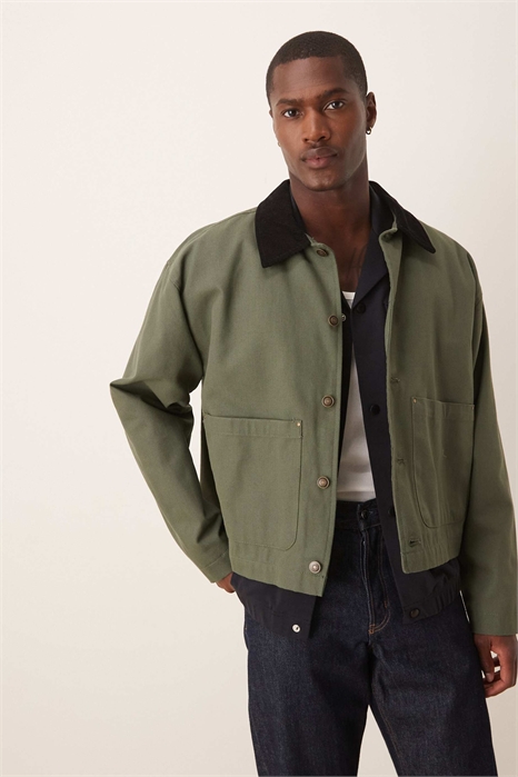 Куртка Харрингтон с воротником из тесьмы артикул 138539735