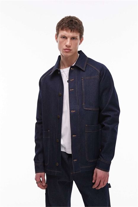 Куртка-хоре из необработанного денима co-ord артикул 143357375