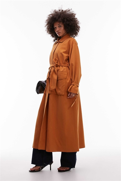 Пыльник с поясом и функциональным карманом артикул 150504890