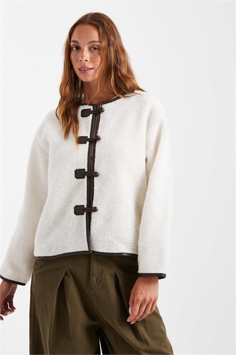 Куртка Borg без воротника с застежками-тоггл артикул 148924909