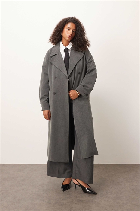 ASOS DESIGN Curve: мягкий тренч классического кроя артикул 142206274