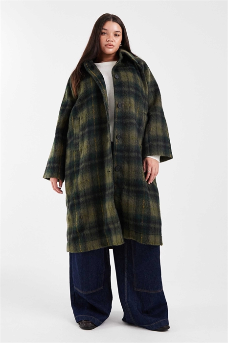 Макси-пальто с эффектом шерсти с ворсом артикул 151739427