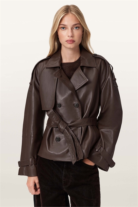 Кожаная куртка из тростника артикул 152940747