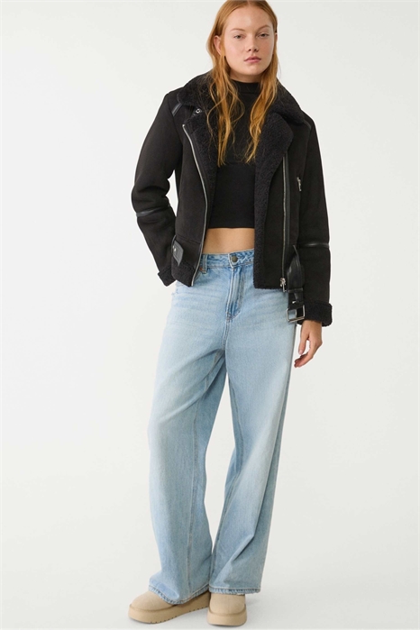 Куртка-косуха из искусственной замши артикул 148584300