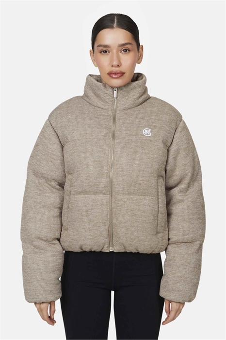 Вязаная утепленная куртка артикул 152718483