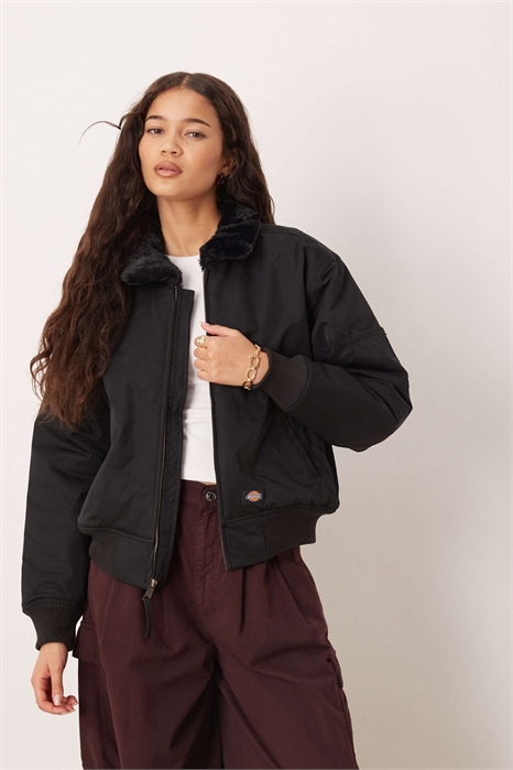 Летная куртка Coalfield с отделкой воротника черного цвета артикул 149515428