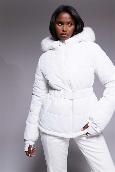 ASOS 4505 Ski Icon — водоотталкивающая утепленная лыжная куртка с поясом артикул 144206043