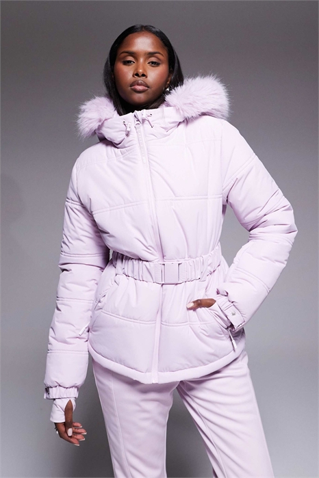 ASOS 4505 Ski Icon — водоотталкивающая утепленная лыжная куртка с поясом артикул 144206041