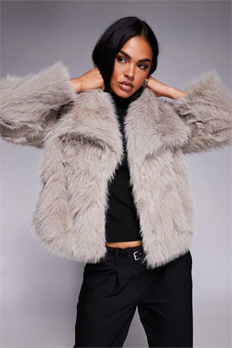 Пальто Wayland с широкими рукавами и объемным воротником из искусственного меха артикул 149507635