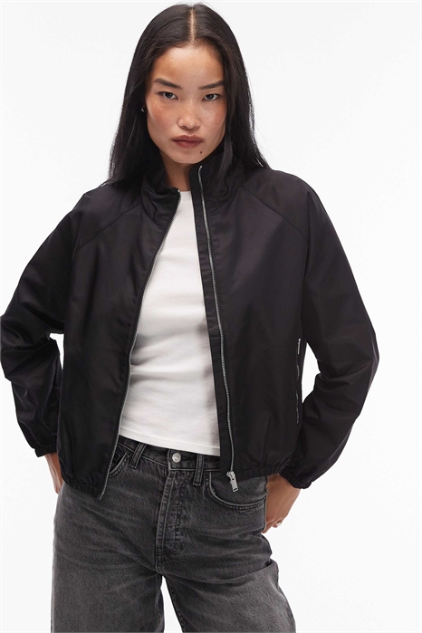 Спортивная нейлоновая куртка с застежкой-молнией спереди артикул 150524165