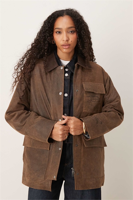 Детская куртка из замши артикул 147140609