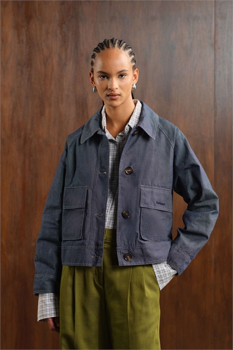 Куртка Demi, защищающая от дождя, в цвете индиго/хессиан тартан артикул 149963382