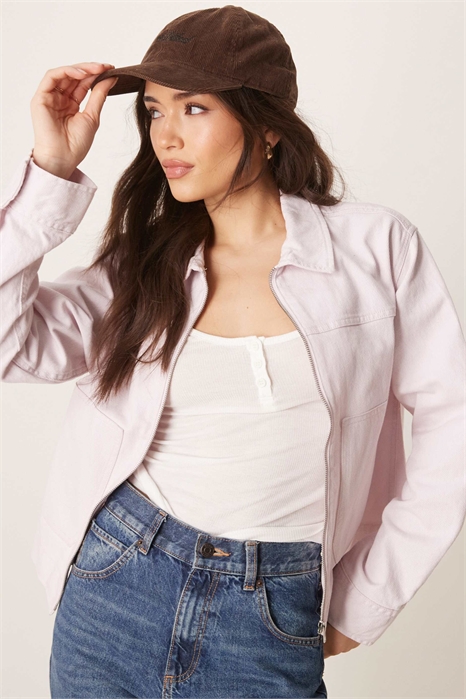 Куртка с воротником из ткани твил артикул 138684813