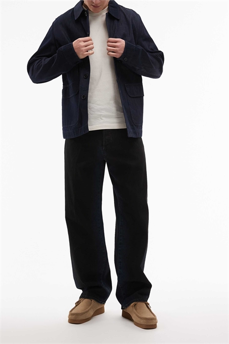 Классические джинсы свободного кроя артикул 151015947