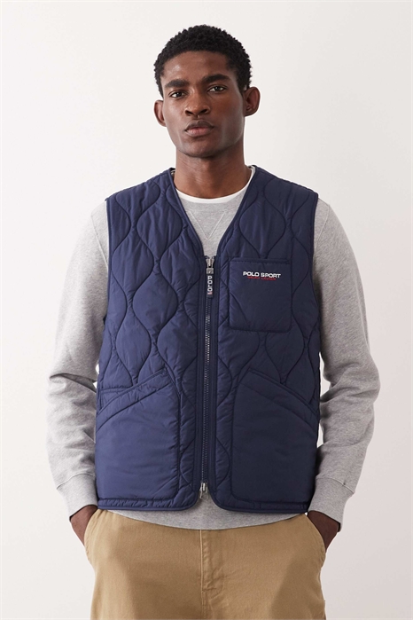 Жилет на молнии с логотипом артикул 154032144